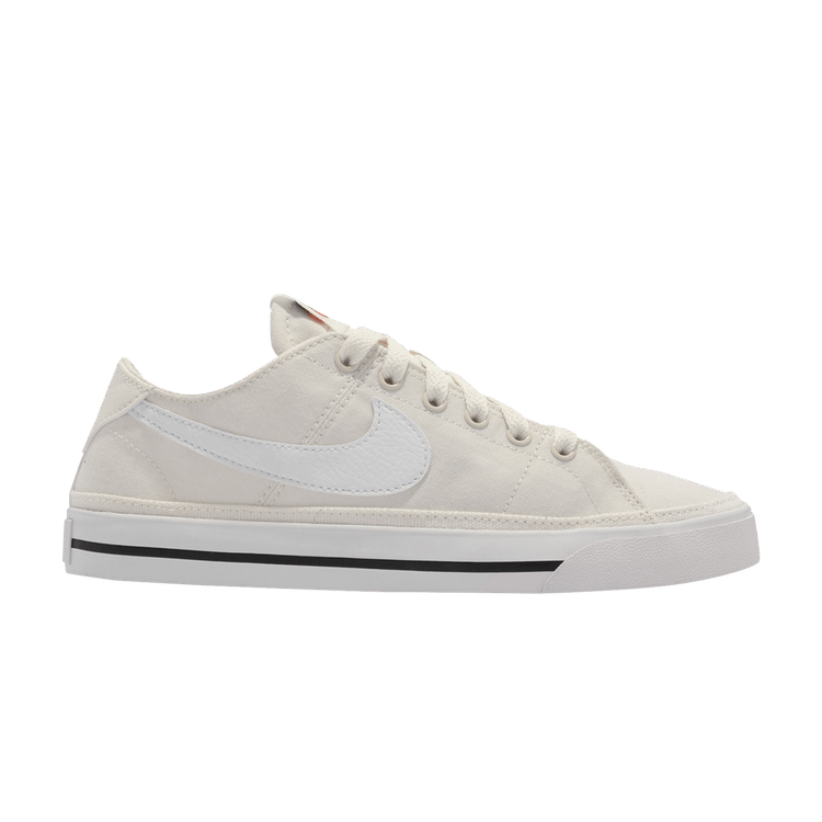 Nike Wmns Court Legacy Canvas 'Sail' — Sail/Summit White/Black/White