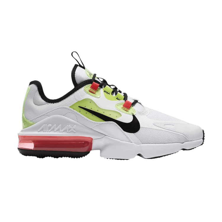 Nike Air Max Infinity 2 'White Flash Lime Crimson' — White/Black/Flash Lime/Bright Crimson
