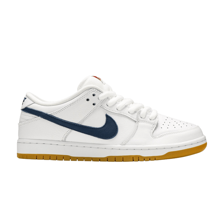 Nike Dunk Low Pro ISO SB 'Orange Label - White Navy' Sample — White/Navy/White/Safety Orange