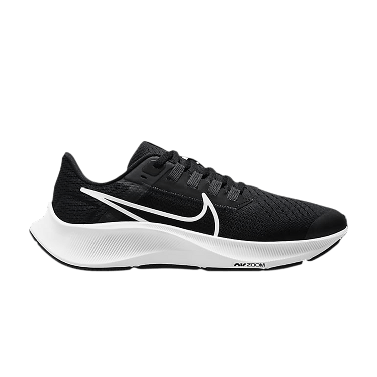 Nike Air Zoom Pegasus 38 GS 'Black White' — Black/Anthracite/Volt/White