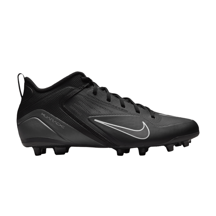 Nike Alpha Huarache 8 Varsity 'Black Light Smoke Grey' — Black/Black/Light Smoke Grey
