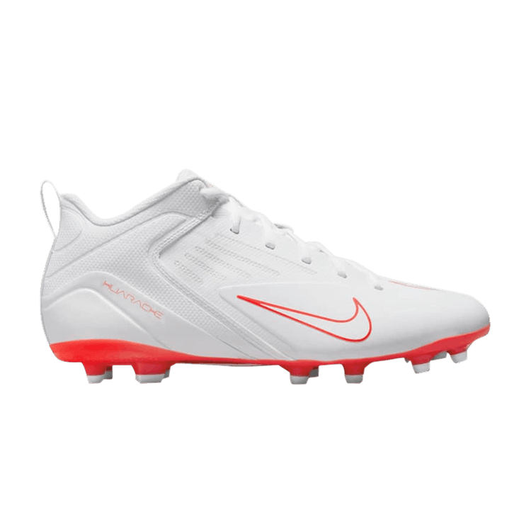Nike Alpha Huarache 8 Varsity 'White Bright Crimson' — White/Bright Crimson/Metallic Silver/White