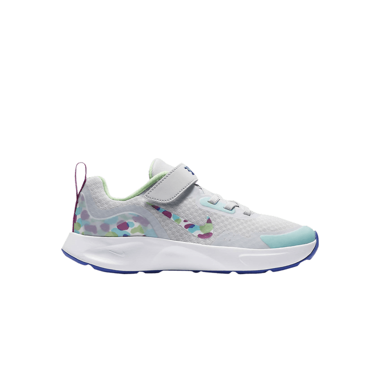 Nike Wearallday PS 'Color Splash Swoosh' — Pure Platinum/Aurora Green/Active Fuchsia/Multi-Color