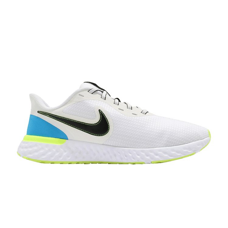 Nike Revolution 5 EXT 'Summit White Light Blue Fury' — Summit White/Light Blue Fury/Volt/Black