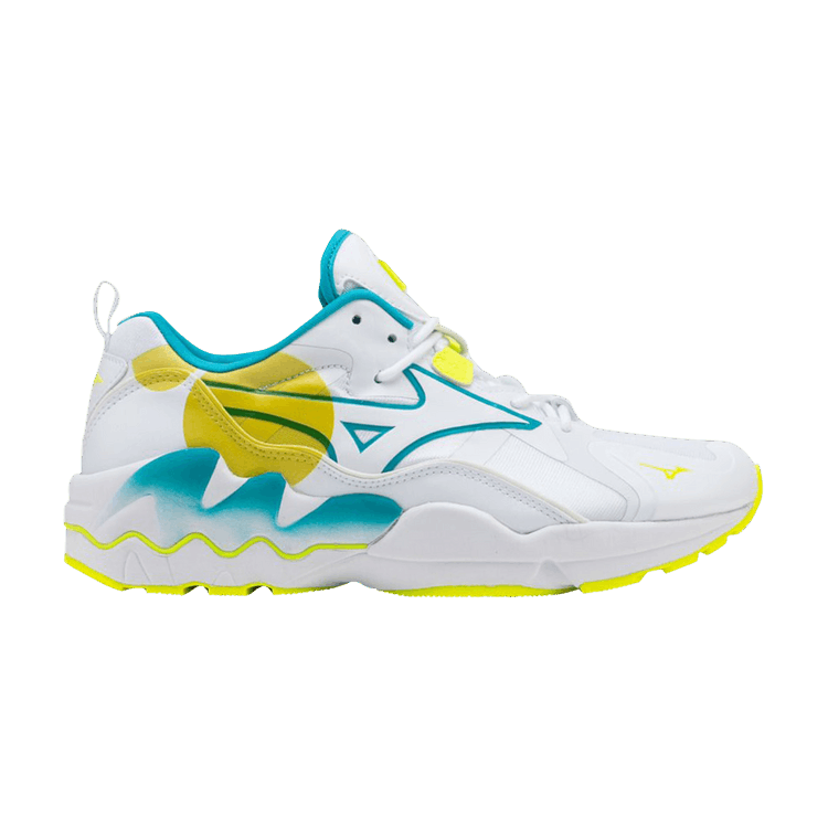 Mizuno Wave Rider 1 'Shape of Time - White Yellow' — White/Yellow