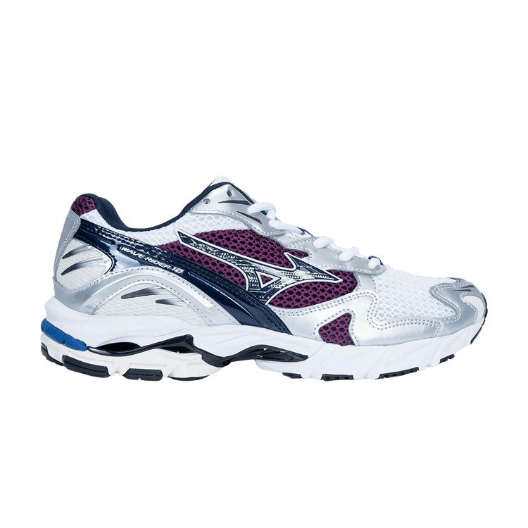 Mizuno Wave Rider 10 'White Purple' — White/Purple