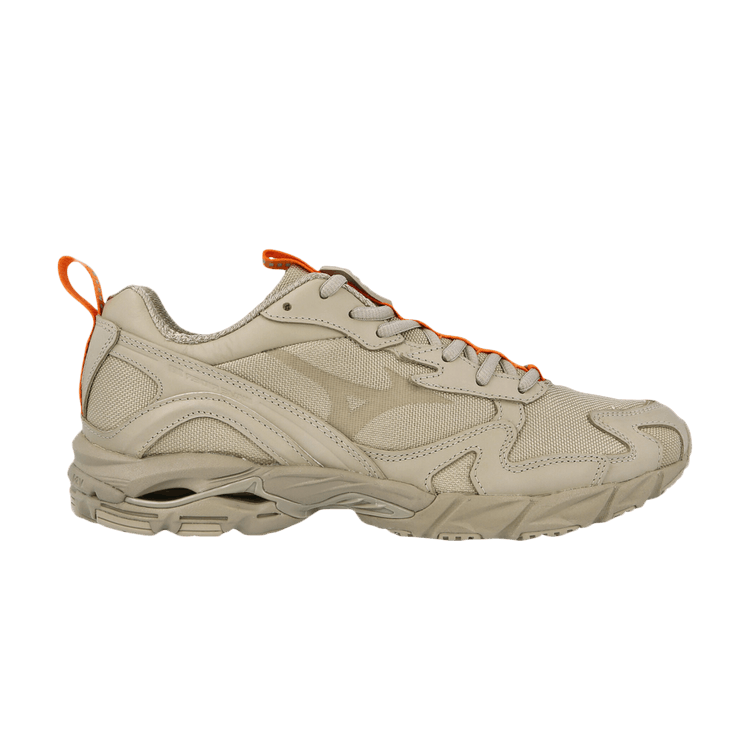 Beams x Mizuno Wave Rider 10 'Wood Ash' — Wood Ash/Wood Ash/Flame Orange