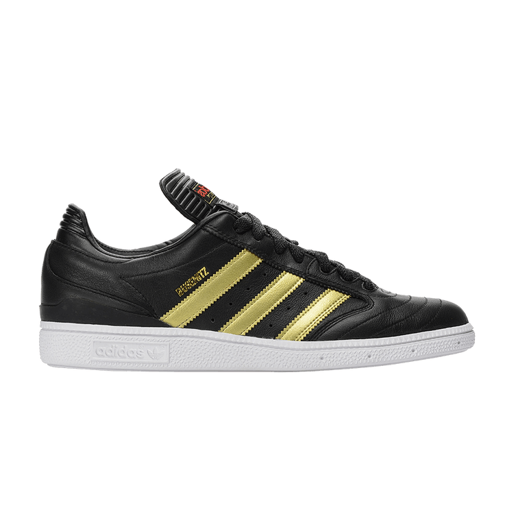 Adidas Busenitz Scheinfeld 'Black Gold' — Core Black/Gold Metallic/Collegiate Red
