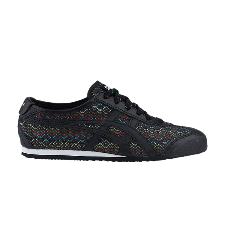 Onitsuka Tiger Wmns Mexico 66 'Black Multi-Color' — Black/Black