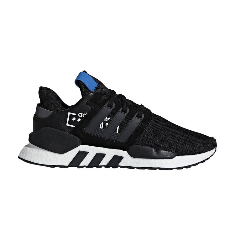 Adidas EQT Support 91/18 'Alphatype' — Core Black/Core Black/Bluebird