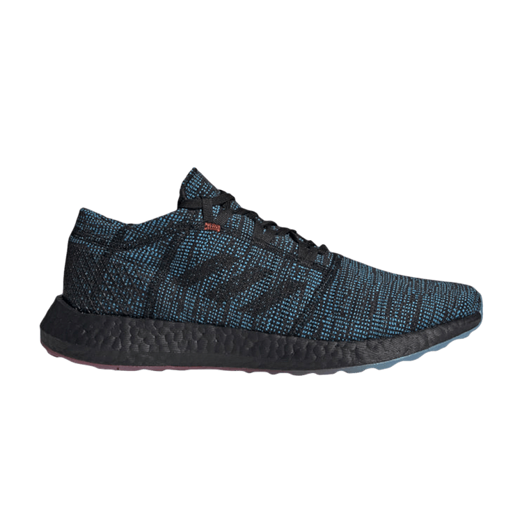 Adidas PureBoost Go LTD 'Black Shock Cyan' — Core Black/Core Black/Shock Cyan