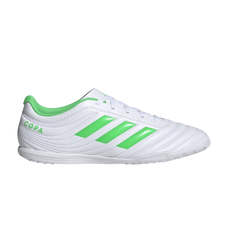 Adidas Copa 19.4 IN 'Virtuso Pack - White Solar Lime' — Footwear White/Solar Lime/Footwear White