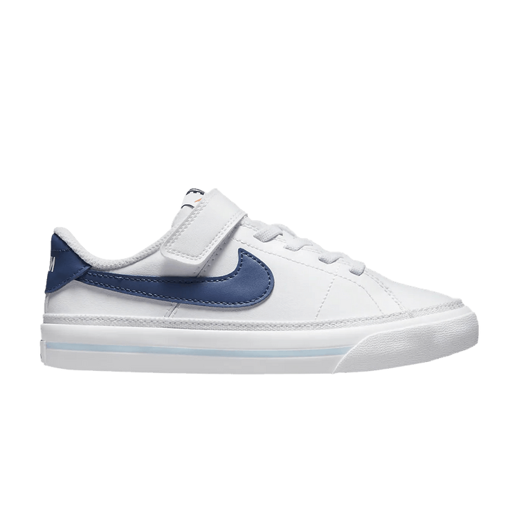 Nike Court Legacy PS 'White Mystic Navy' — White/Boarder Blue/Team Orange/Mystic Navy