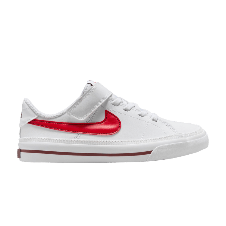 Nike Court Legacy Lift PS 'White Team Red' — White/Team Red/Bright Crimson