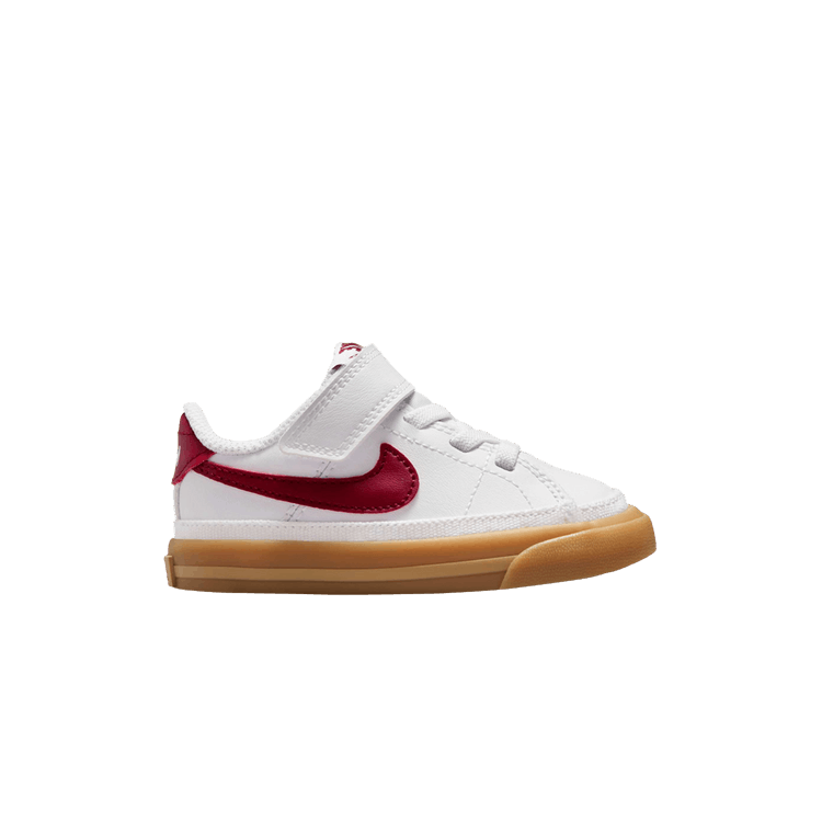 Nike Court Legacy TD 'White Team Red Gum' — White/Gum Yellow/Team Red