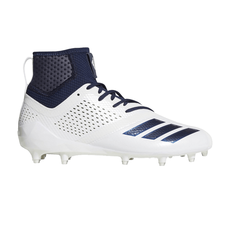 Adidas Adizero 5-Star 7.0 Mid 'White Navy' — White/White/Collegiate Navy