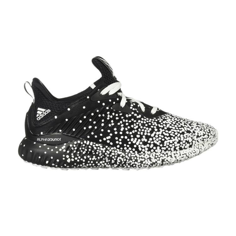 Adidas Wmns Alphabounce 1 'Black White Speckle' — Core Black/Cloud White/Cloud White