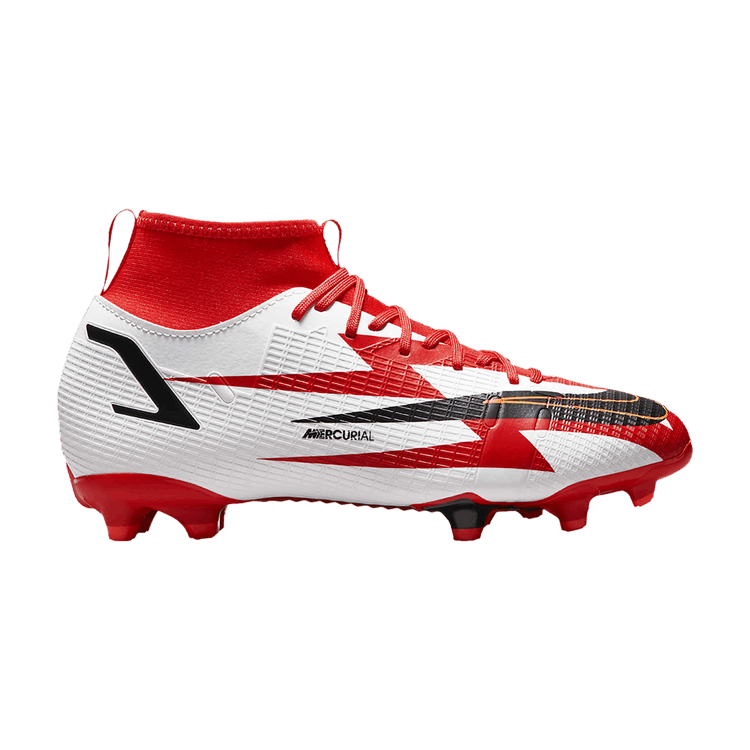 Nike Mercurial Superfly 8 Academy CR7 MG GS 'Chile Red' — Chile Red/White/Total Orange/Black