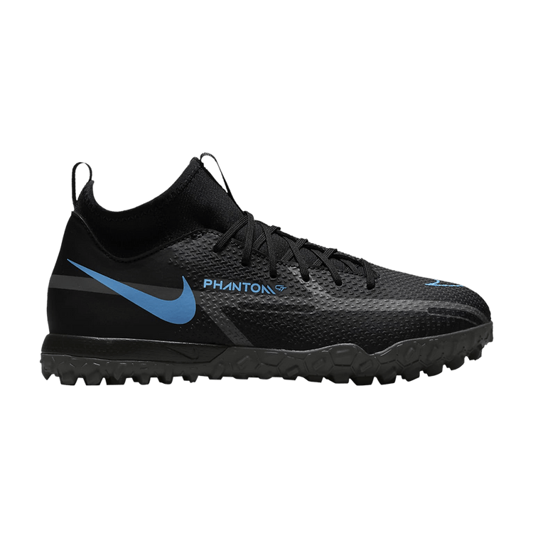 Nike Phantom GT2 Academy DF TF GS 'Black Photo Blue' — Black/Iron Grey/Black