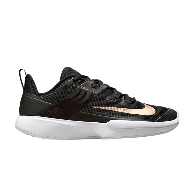 Wmns NikeCourt Vapor Lite 'Black Metallic Red Bronze' — Black/White/Metallic Red Bronze