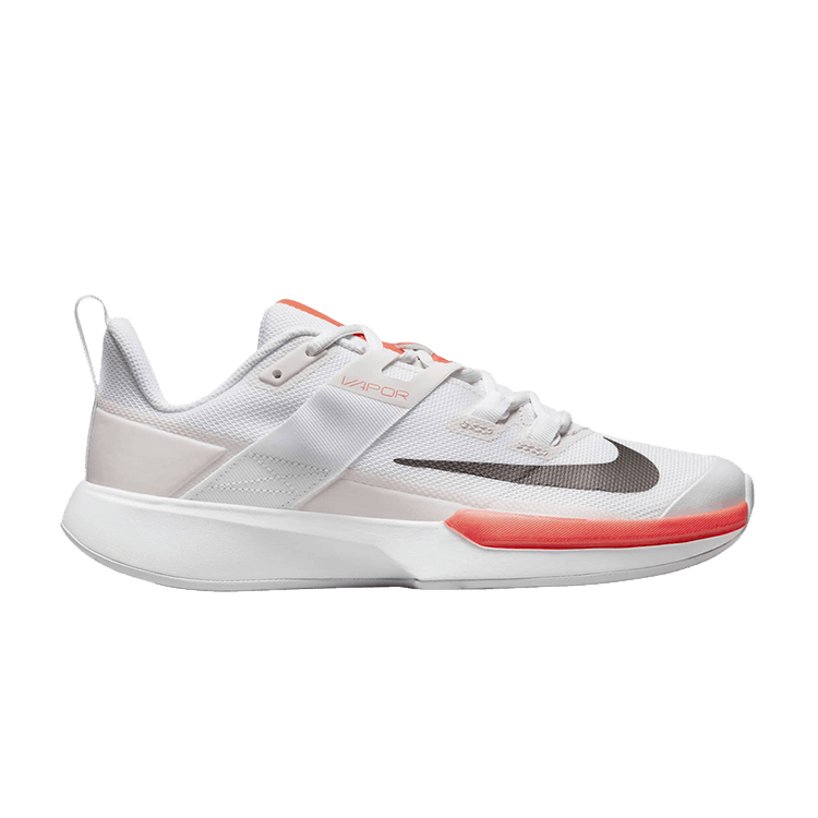 Wmns NikeCourt Vapor Lite 'White Bright Crimson' — White/Phantom/Bright Crimson/Metallic Pewter