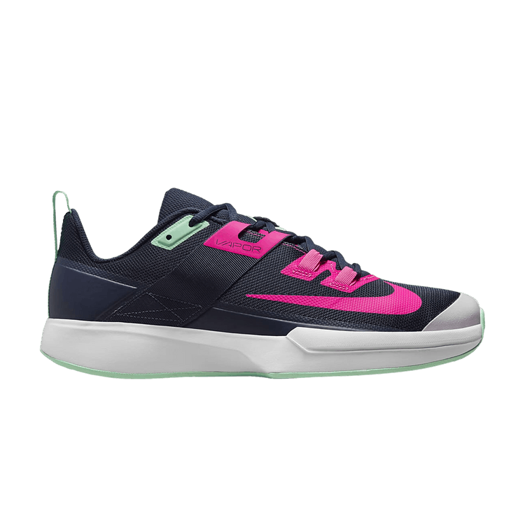 NikeCourt Vapor Lite 'Obsidian Hyper Pink' — Obsidian/Green Glow/White/Hyper Pink