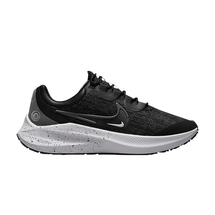 Nike Wmns Zoom Winflo 8 Shield 'Black Iron Grey' — Black/Metallic Silver/Thunder Blue/Iron Grey