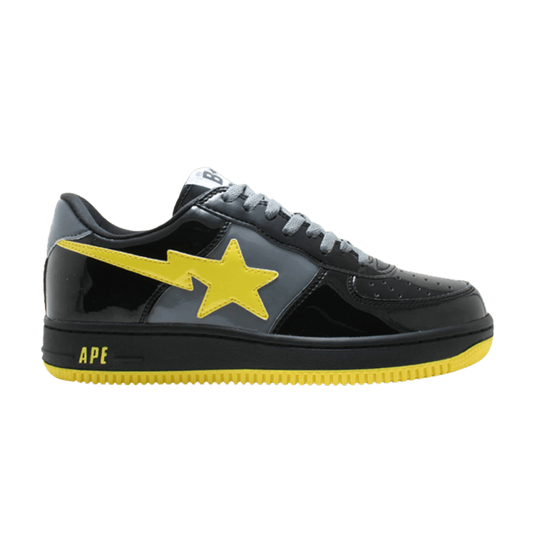 Bapesta FS-001 Low 'Batman' — Black/Grey/Yellow