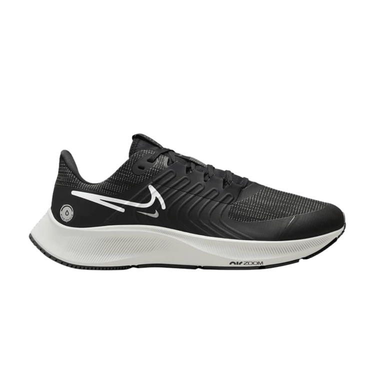 Nike Wmns Air Zoom Pegasus 38 Shield 'Black Platinum Tint' — Black/Dark Smoke Grey/Light Smoke Grey/Platinum Tint