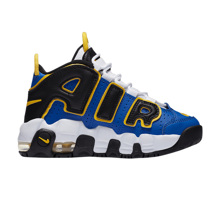 Nike Air More Uptempo PS 'Peace, Love, and Basketball' — Game Royal/Speed Yellow/Black