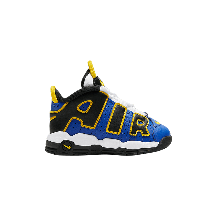 Nike Air More Uptempo TD 'Peace, Love, and Basketball' — Game Royal/Speed Yellow/Black