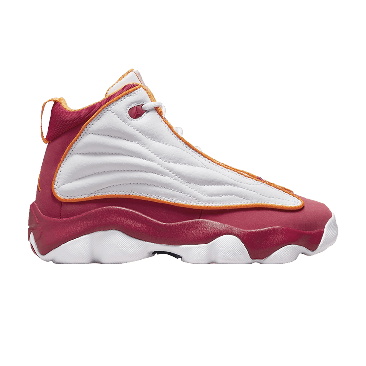 Air Jordan Pro Strong GS 'Cardinal Red' — White/Cardinal Red/Vivid Orange