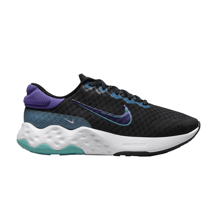 Nike Wmns Renew Ride 3 'Black Dark Iris' — Black/Marina/Medium Blue/Dark Iris