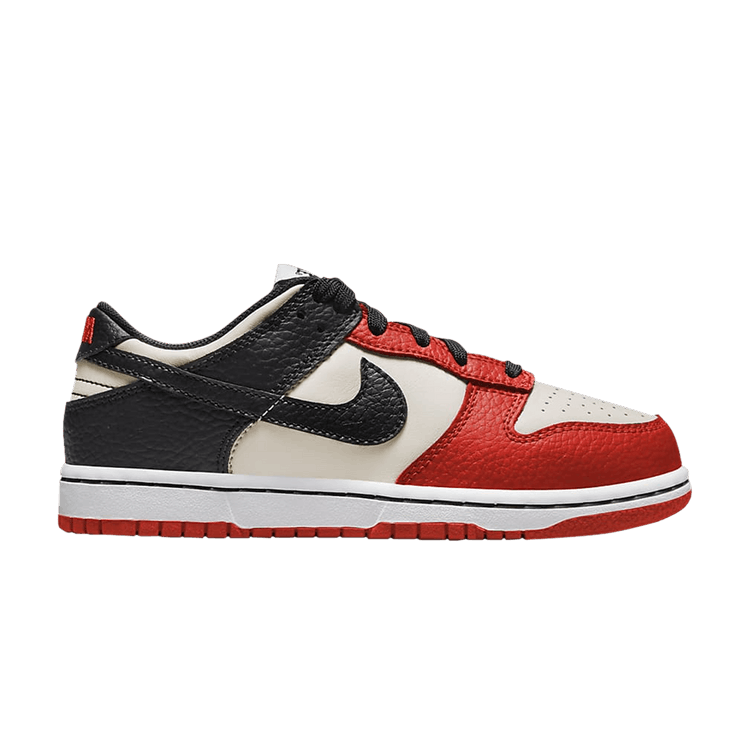 NBA x Nike Dunk Low EMB PS '75th Anniversary - Bulls' — Sail/Black/Chile Red/Black