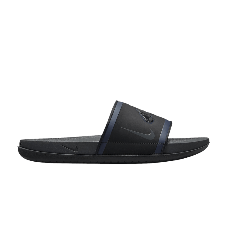 NFL x Nike OffCourt Slide 'Denver Broncos' — Black/Brilliant Orange/College Navy/Anthracite
