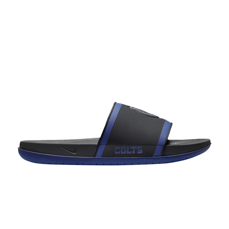 Nike NFL x Offcourt Slide 'Indianapolis Colts 2024' — Anthracite/Gym Blue/White