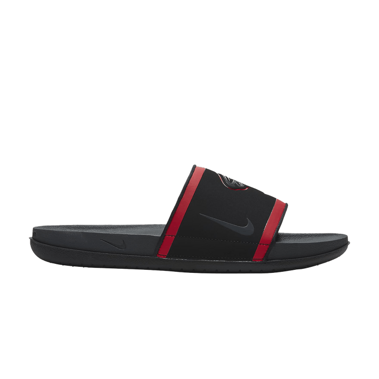 NFL x Nike OffCourt Slide 'Atlanta Falcons' — Black/University Red/White/Anthracite