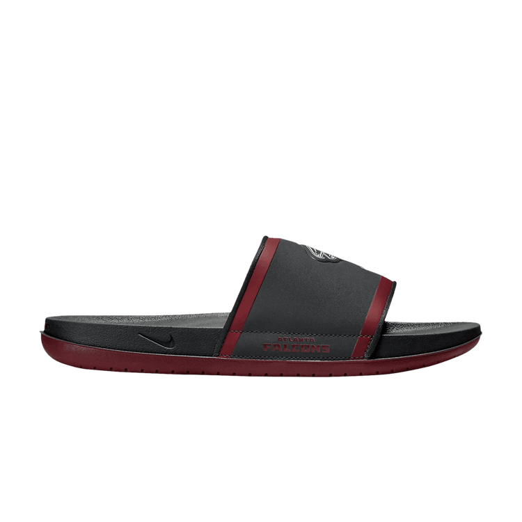 NFL x Nike Offcourt Slide 'Atlanta Falcons' — Anthracite/Gym Red/White