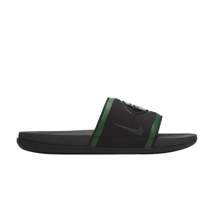 NFL x Nike OffCourt Slide 'New York Jets' — Black/Sport Green/White/Anthracite