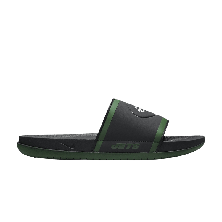 Nike NFL x Offcourt Slide 'New York Jets' — Anthracite/Sport Green/White