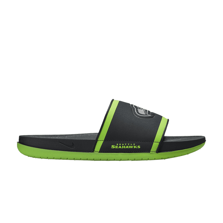 NFL x Nike Offcourt Slide 'Seattle Seahawks' — Anthracite/Action Green/Medium Silver