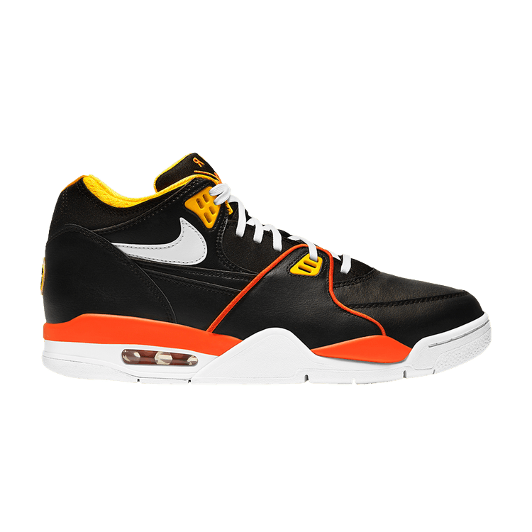 Nike Air Flight 89 'Rosewell Rayguns' — Black/White/Team Orange/University Gold