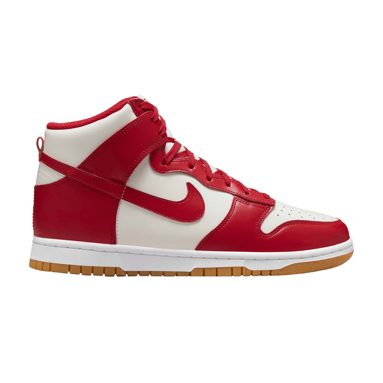 Nike Wmns Dunk High 'Gym Red Sail Gum' — Sail/Gum Light Brown/White/Gym Red