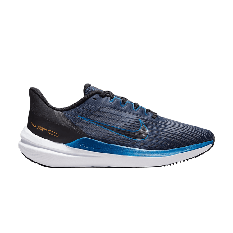 Nike Air Winflo 9 'Obsidian Dark Marina Blue' — Obsidian/Black/White/Dark Marina Blue