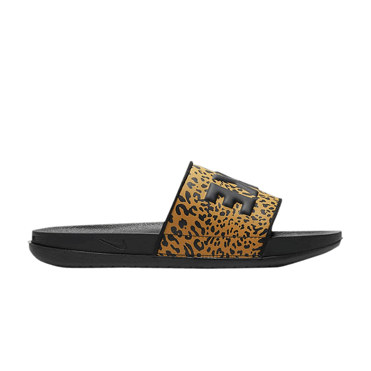 Nike Wmns OffCourt Printed Slide 'Cheetah Print' — Chutney/Black/Black