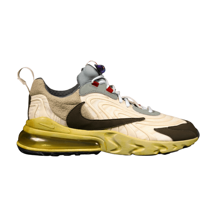 Travis Scott x Nike Air Max 270 React 'Cactus Trails' Friends & Family — Light Cream/Dark Hazel/Mica Green/Starfish
