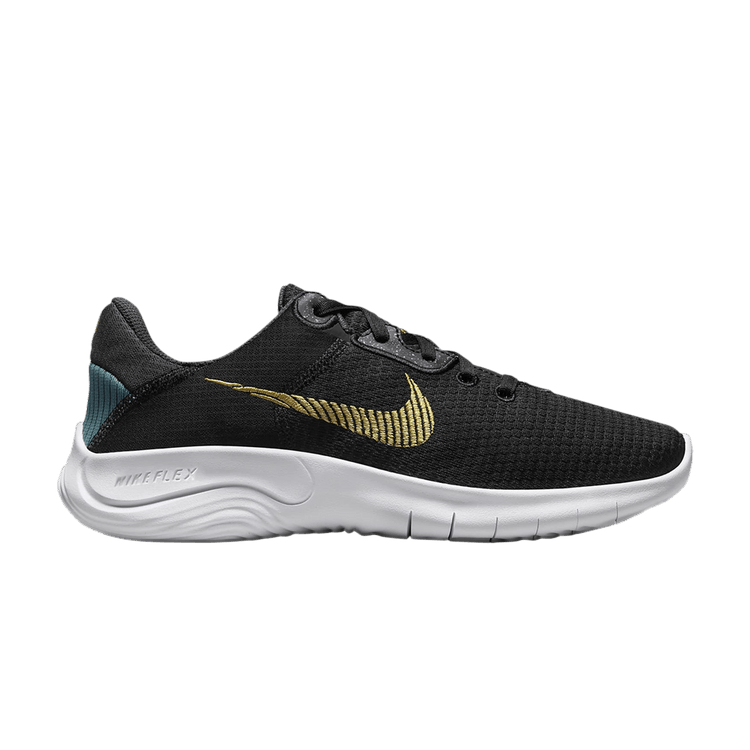 Nike Wmns Flex Experience Run 11 Next Nature 'Black Wheat Gold' — Black/Dark Smoke Grey/Noise Aqua/Wheat Gold