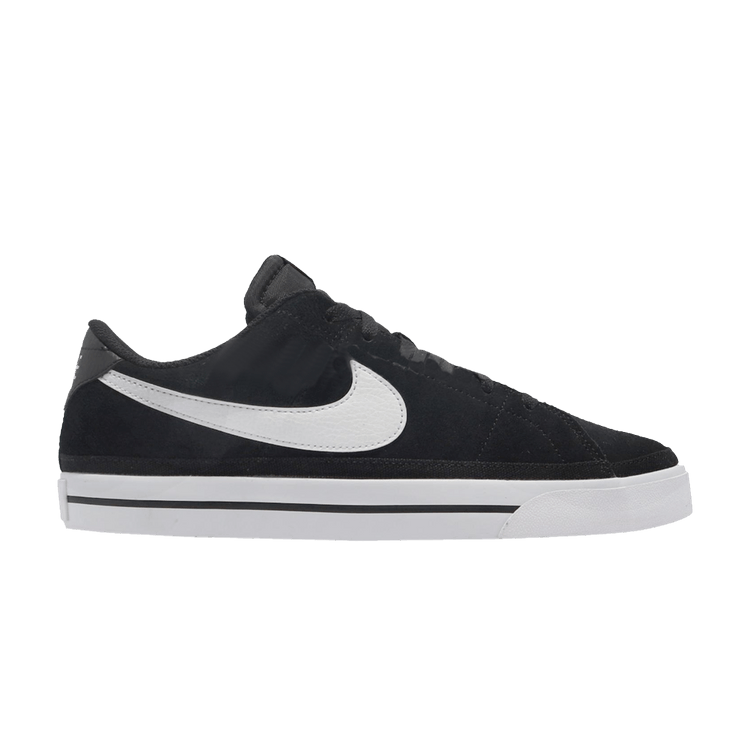 Nike Court Legacy Suede 'Black White' — Black/White/Gum Light Brown