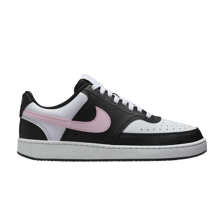 Nike Wmns Court Vision Low Next Nature 'Black White Pink Foam' — Black/White/Pink Foam