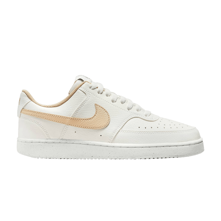 Nike Wmns Court Vision Low Next Nature 'Sail White Onyx' — Sail/Black/Vivid Green/White Onyx